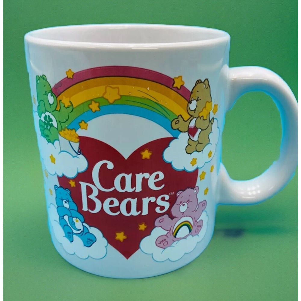 CARE BEARS Coffee Tea Mug Cheer Bedtime Tender-heart & Good Luck Bear 20 Oz New!